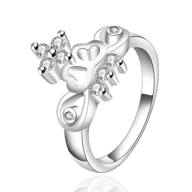 Silver Rings Bean Stone Opal Jewelry Display 6 1