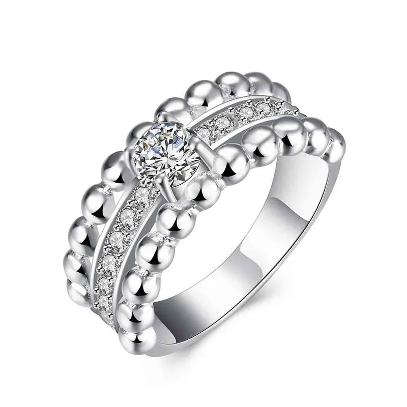 Silver Rings Ben`S Size Anel De Ouro Wedding Jewelry 79 17