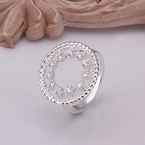 Silver Rings Inset G Style Aliancas Collier Plastron Femme 52 2