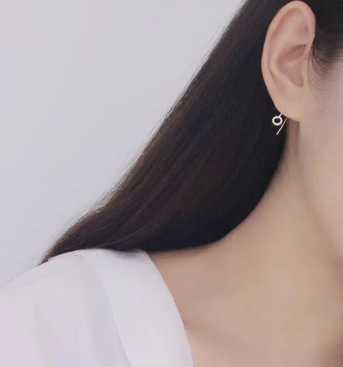 Silver Small Earrings Geometric Circle Stud Earrings Syed113 1