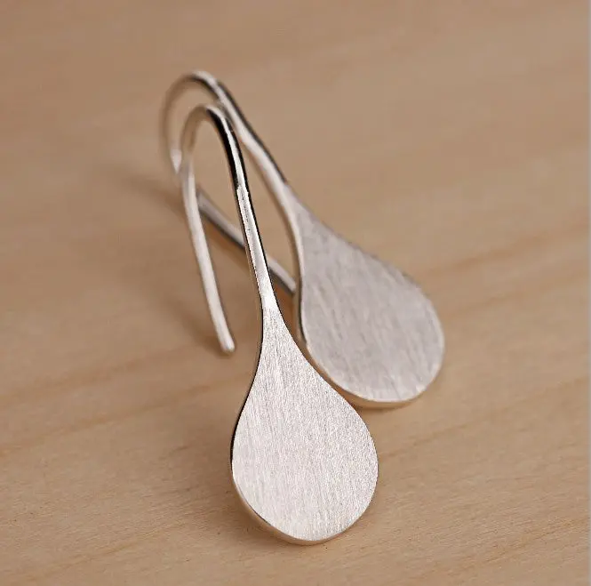Silver Stud Earrings Simple 925 Silver Waterdrop Earrings Wedding Gift Syed111 1