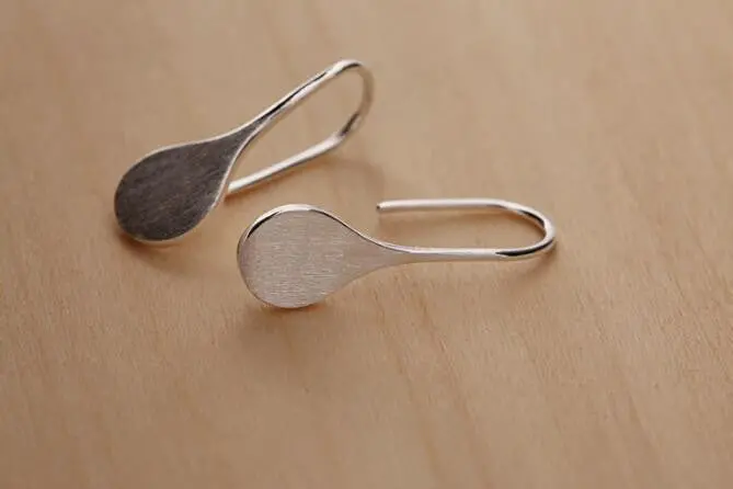 Silver Stud Earrings Simple 925 Silver Waterdrop Earrings Wedding Gift Syed111 2