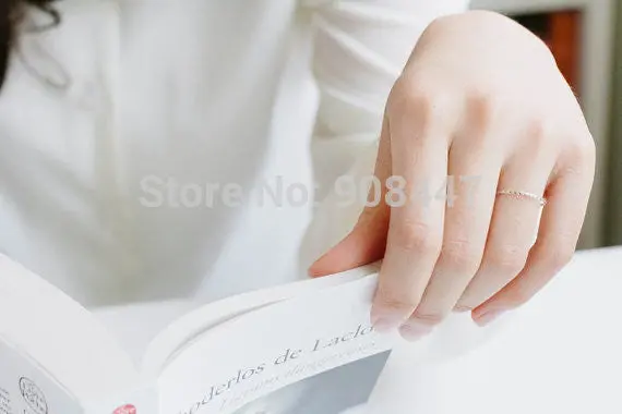 Silver Twist Sizable Stacking Rings Stackable Pink Jewelry Rings R214 3