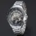 Silver Watch Mens Top Luxury Relogio Masculino Clock Automatic Skeleton Automatic Silver Stainless Steel Watches 1