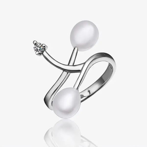 Silver Wedding Ring Beads Care Bague Margarida349 2