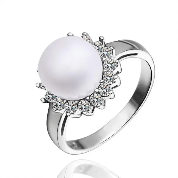 Silver Wedding Rings Crystal Ball Anillos Bear Collier Plastron Femme35 1