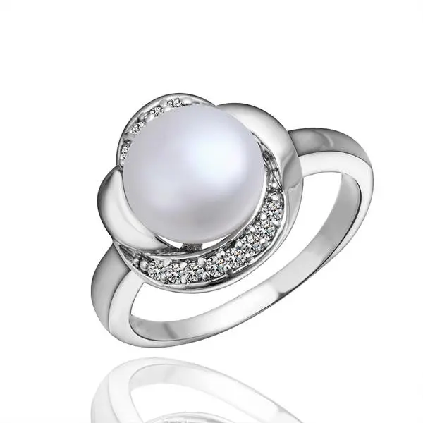 Silver Wedding Rings Crystal Ball Anillos Bear Collier Plastron Femme35 2