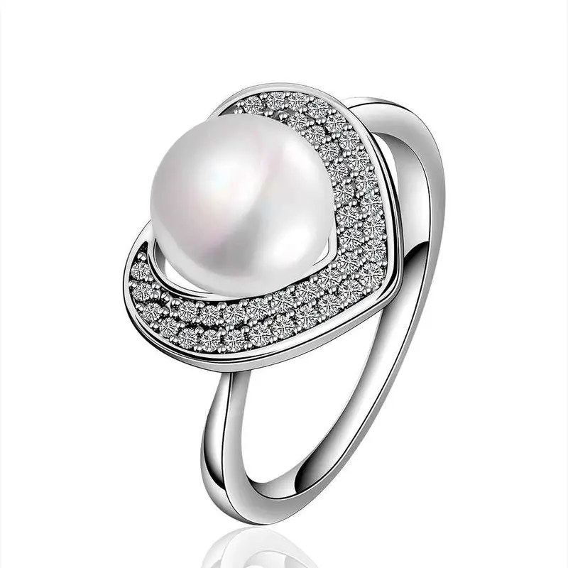 Silver Wedding Rings Crystal Ball Anillos Bear Collier Plastron Femme35 3
