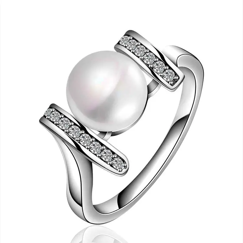 Silver Wedding Rings Crystal Ball Anillos Bear Collier Plastron Femme35 4