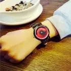 Simple And Creative Trends Couple Lovers Women Watches Black Strap Watch Fast Shipping Feida 4
