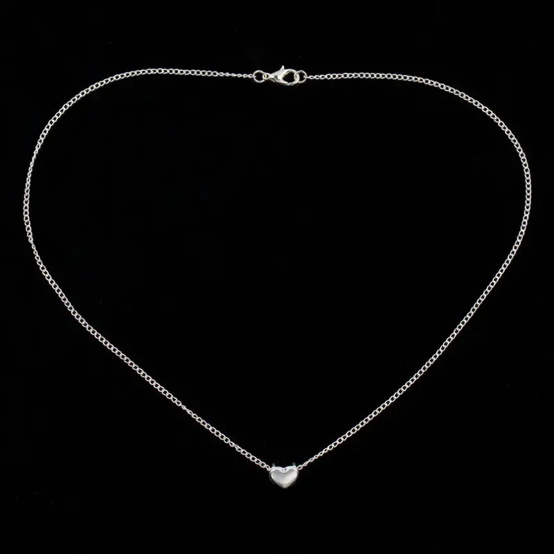 Simple Classicheart Shape Pendant Chain Necklace Jewelry Great Gifting Of A Heart Necklace 1