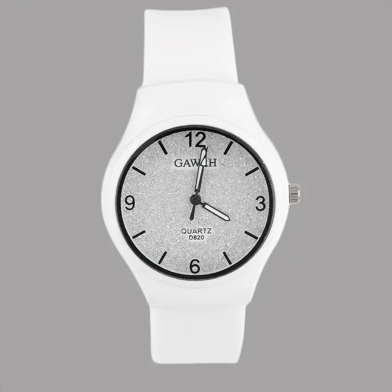 Simple Jelly Silicone Wristwatch Exquisite Quartz Casual Watch With Shining Surface Multicolor Relogio 1