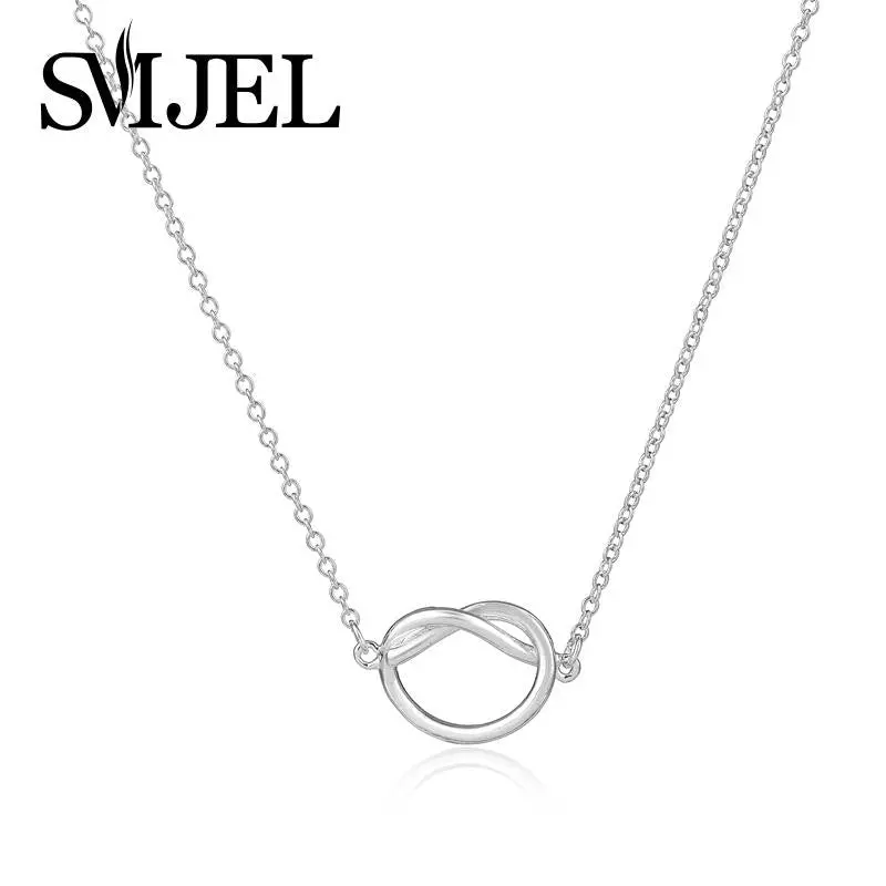 Simple Love Heart Knot Pendant Necklace Party And Wedding Necklace Gifts N176 1