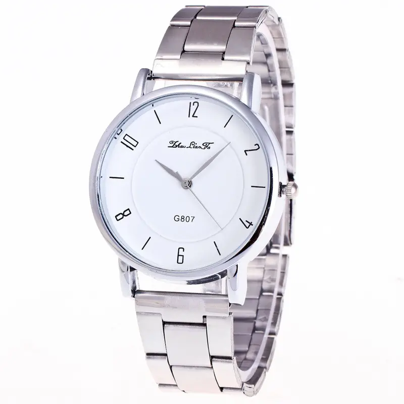 Simple Montre Silver Figures Design Diamond Dial Steel Analog Wrist Watch Horloges Vrouwen Famous Luxury Watch Feida 2