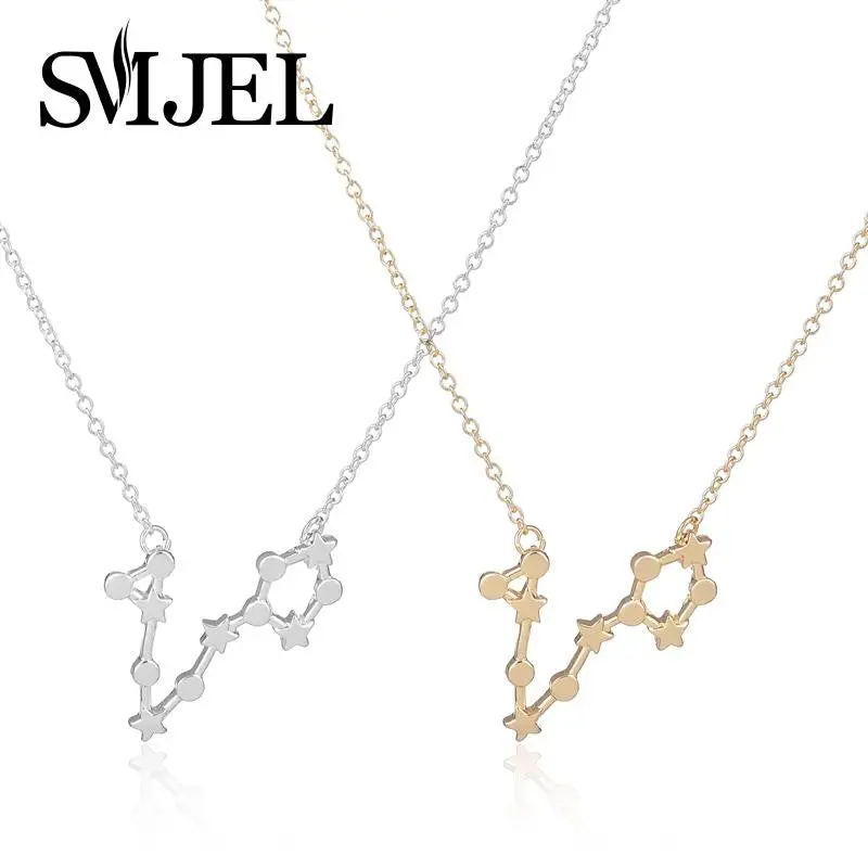 Simple Necklace Gold Plated Pisces Zodiac Sign Astrology Birthday Gifts Necklace N174 1