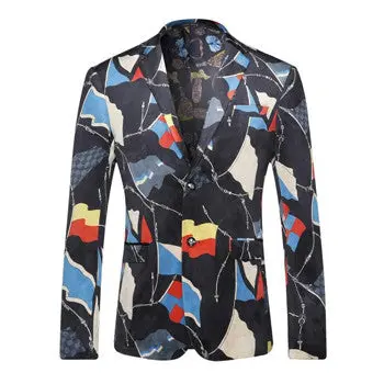 Single Breasted Blazers Dress Suits Jaqueta Masculina Casual Slim Fit Long Sleeved Blazer Terno Masculino 1