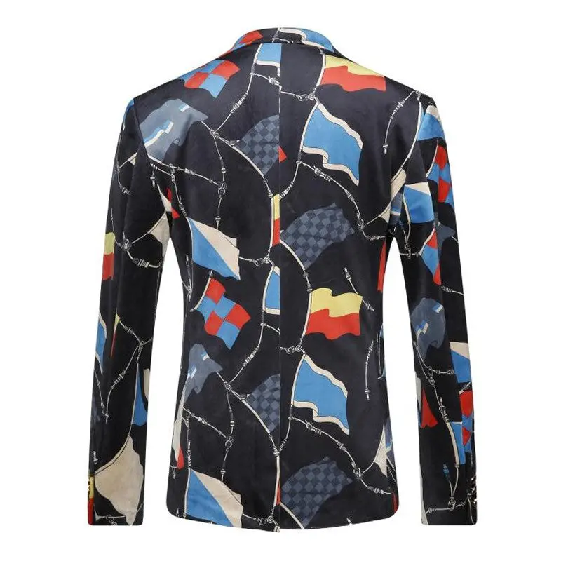 Single Breasted Blazers Dress Suits Jaqueta Masculina Casual Slim Fit Long Sleeved Blazer Terno Masculino 3