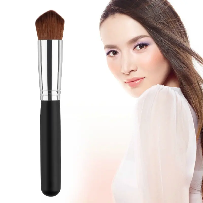 Single Contour Angle Blush 3D Make-Up Brushes Facial Big Large Angled Powder Foundation Brush Kabuki Cosmetic Tool Set 1