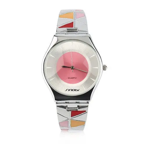 Sinobi S 9282Occident Style Multicolor Waterproof Quartz Slim Wristwatches Dual Display Water Resistant Watch 1