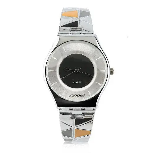 Sinobi S 9282Occident Style Multicolor Waterproof Quartz Slim Wristwatches Dual Display Water Resistant Watch 2