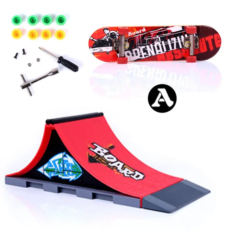 Skate Park Ramp Parts For Tech-Deck Finger Board A Type Kid Children Toy Gifts 1