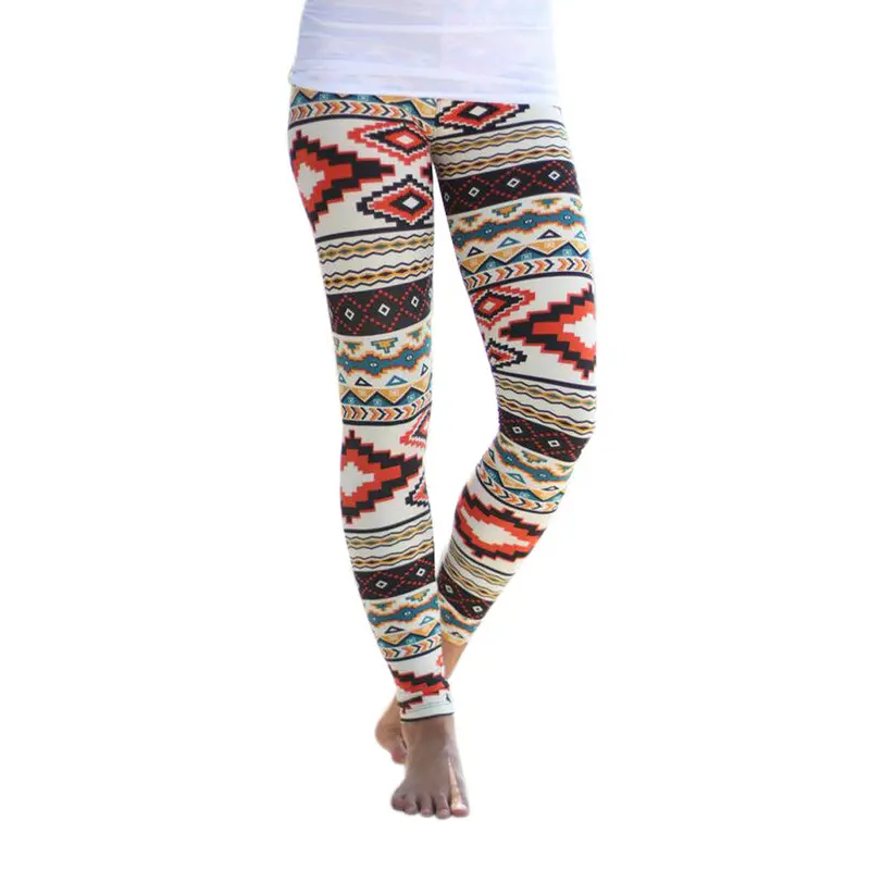 Skinny Geometric Print Stretchy Pants Leggings Printed Women's Legging Women Leggings Lady Lovely Trousers 1