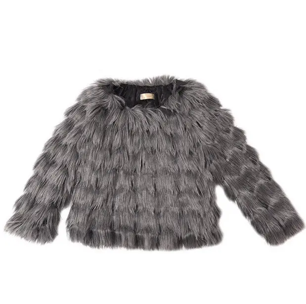 Slash Neck Tassel Long Hairy Shaggy Faux Fox Fur Coat Women Off Shoulder Faux Fur Pullovers Outerwear 7