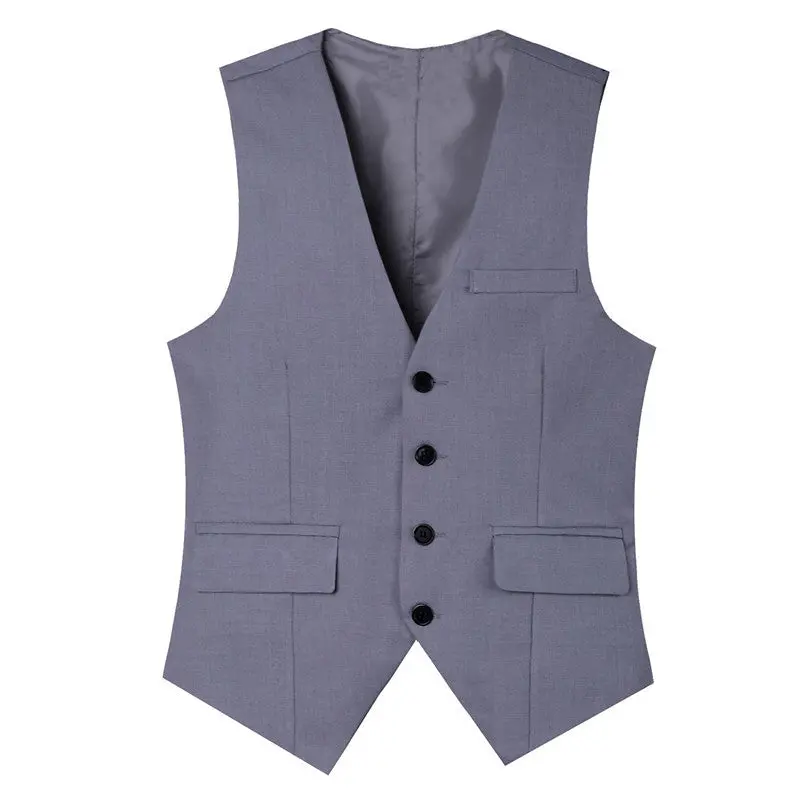Sleeveless Blazers Vest Casual Slim Fit Veste De Loisir Herren Anzug Blazers Notched Lapel Vest 4