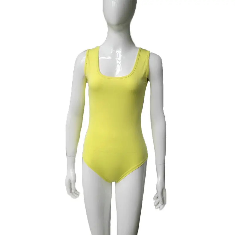 Sleeveless Body Top Sexy Bodycon Jumpsuit Low Cut Cotton Shorts Jumpsuit Slim Bodysuit Blouse Chest Open Ropmers 5