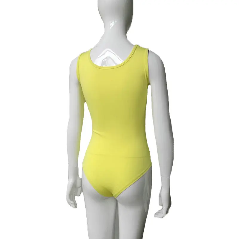 Sleeveless Body Top Sexy Bodycon Jumpsuit Low Cut Cotton Shorts Jumpsuit Slim Bodysuit Blouse Chest Open Ropmers 6