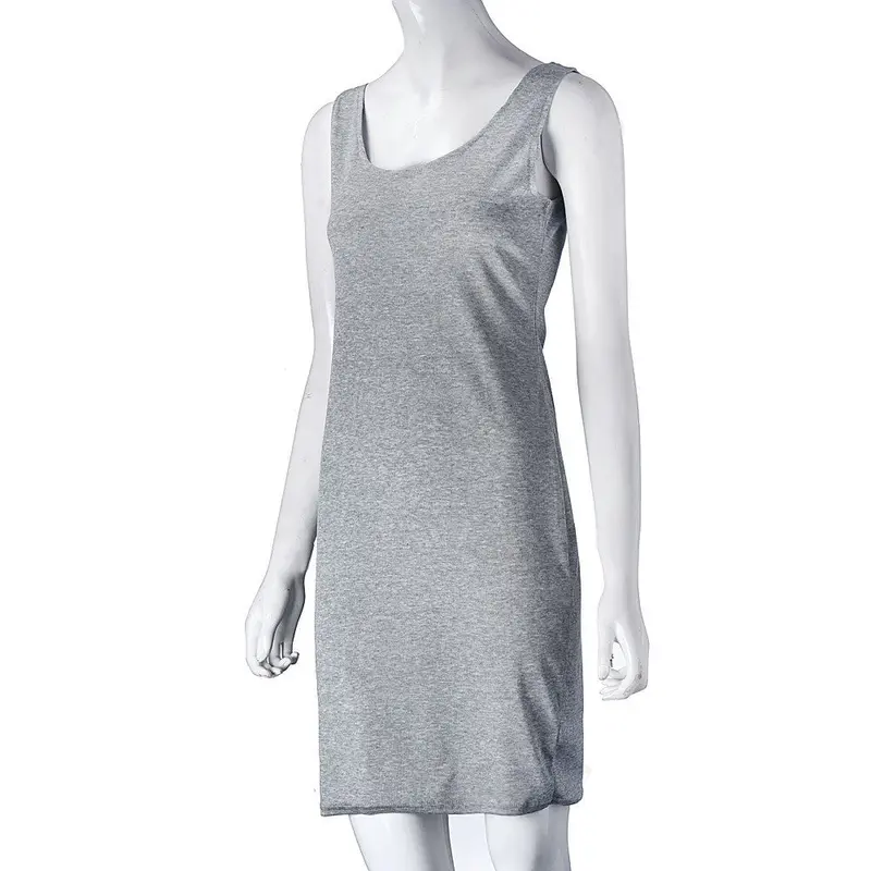 Sleeveless Dresses Solid Sexy Slim Dresses Sheath Bodycon Fit Women Dresses Vestidos Robes For Women 4