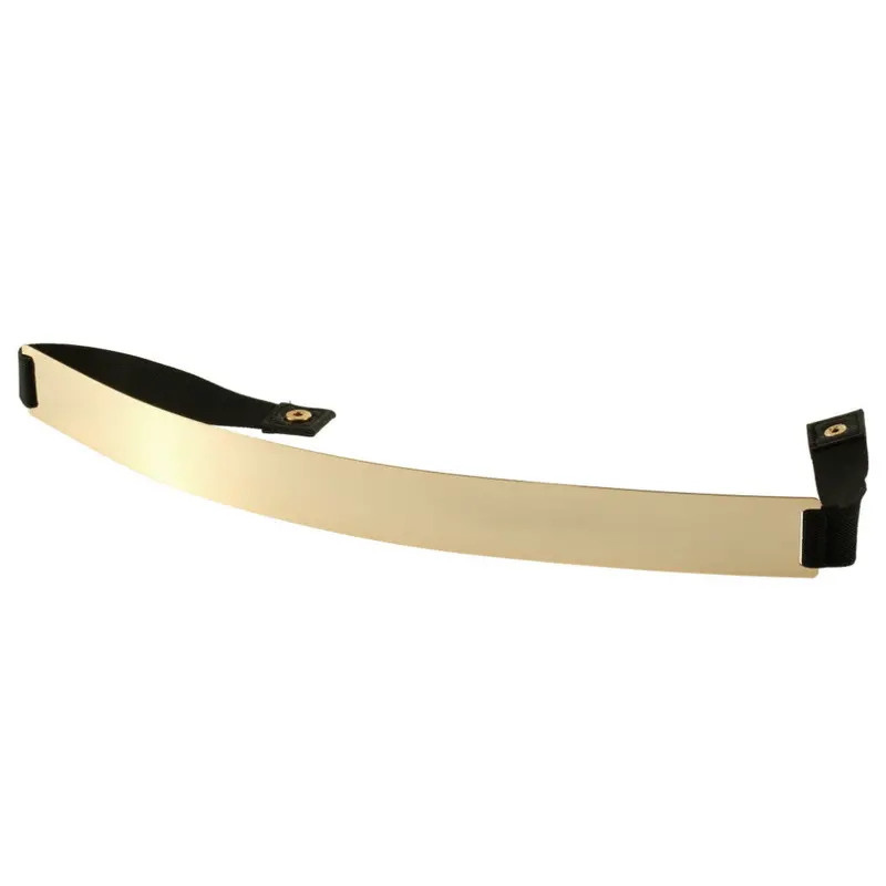 Slim Elastic Metallic Bling Simpleband Gold Plate Metal Waist Belt 2
