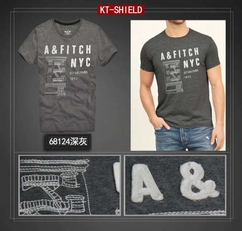 Slim-Fit Cotton Men’s T-Shirt – Embroidered Short-Sleeve Casual Tee
