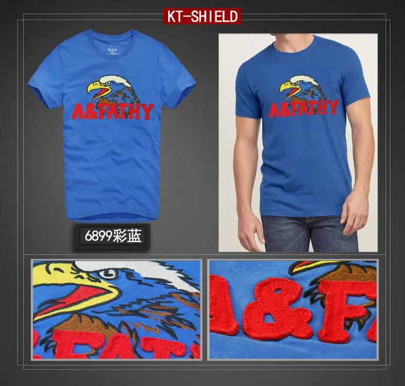 Slim-Fit Short-Sleeve Cotton T-Shirt for Men – Embroidered Casual Tee