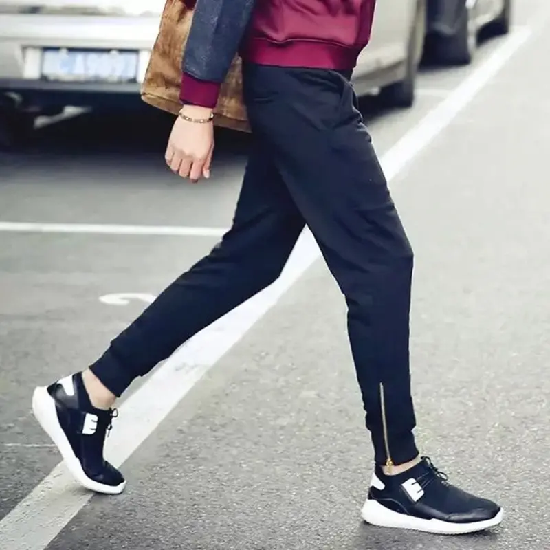 Slim Fit Skinny Sweatpantship Hop Casual Clothes Clothing Popular Street Black Pencil Pants 3