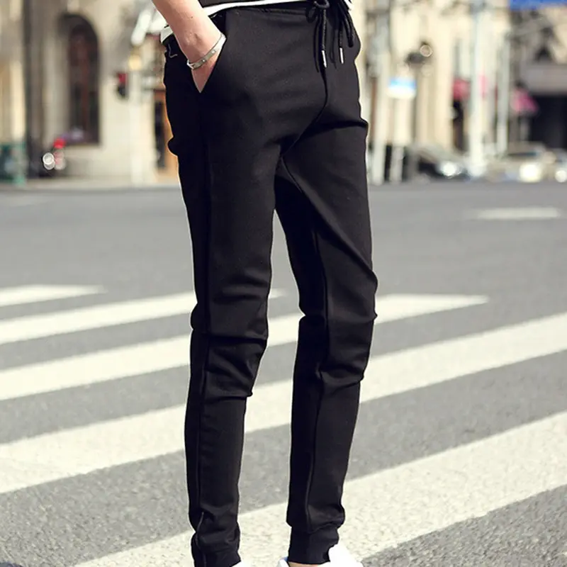Slim Fit Skinny Sweatpantship Hop Casual Clothes Clothing Popular Street Black Pencil Pants 4