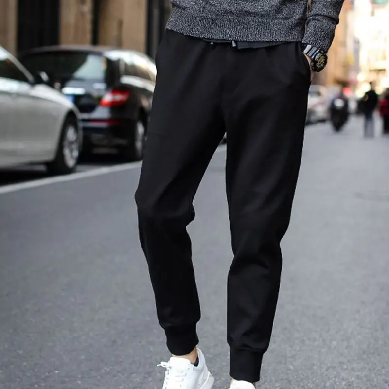 Slim Fit Soft Sweatpants Pantship Hop Casual Clothes Clothing Popular Street Black Pencil Pants Style 2