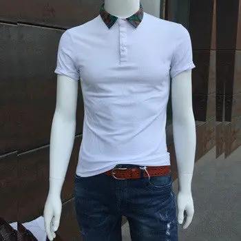 Slim Fitpolo Shirts Casual Large Size Short Sleevedturn Down Collar Polo Shirts Outwear Hombre 1