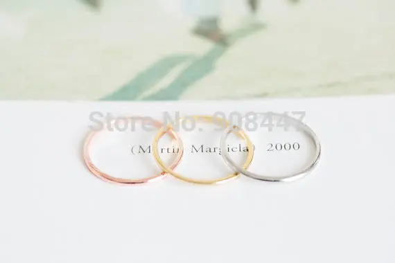 Slim Stacking Rings,Middle Ring,The Little Finger Circle Ring,Round Rings R213 1