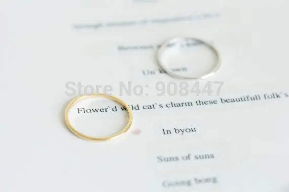 Slim Stacking Rings,Middle Ring,The Little Finger Circle Ring,Round Rings R213 3