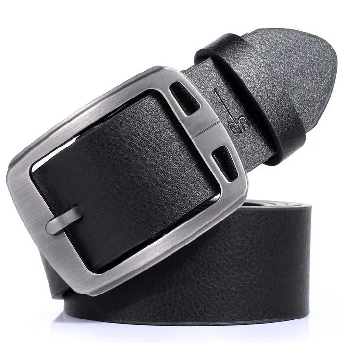 Slim Vintage Classic Jean Pin Business Casual Black Buckle Belts Feida 1