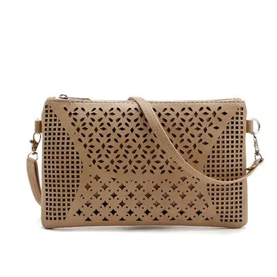 Small Casual Women Messenger Bags Pu Hollow Out Crossbody Bags Ladies Shoulder Purse And Handbags Bolsas Feminina 5