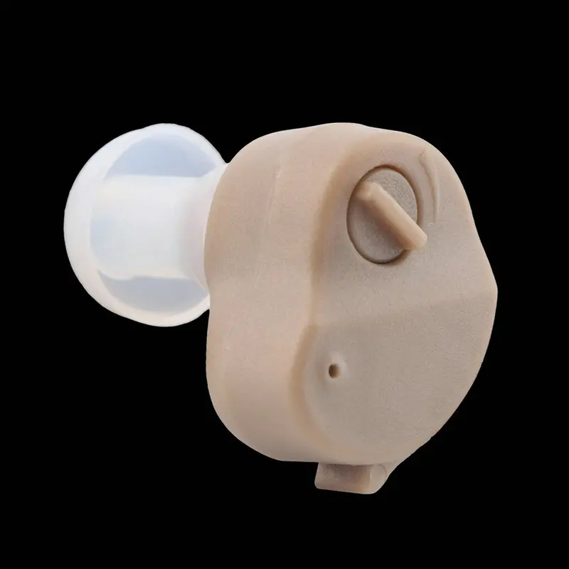 Small In-Ear Voice Sound Amplifier Adjustable Tone Mini Hearing Ear Aid Est 1