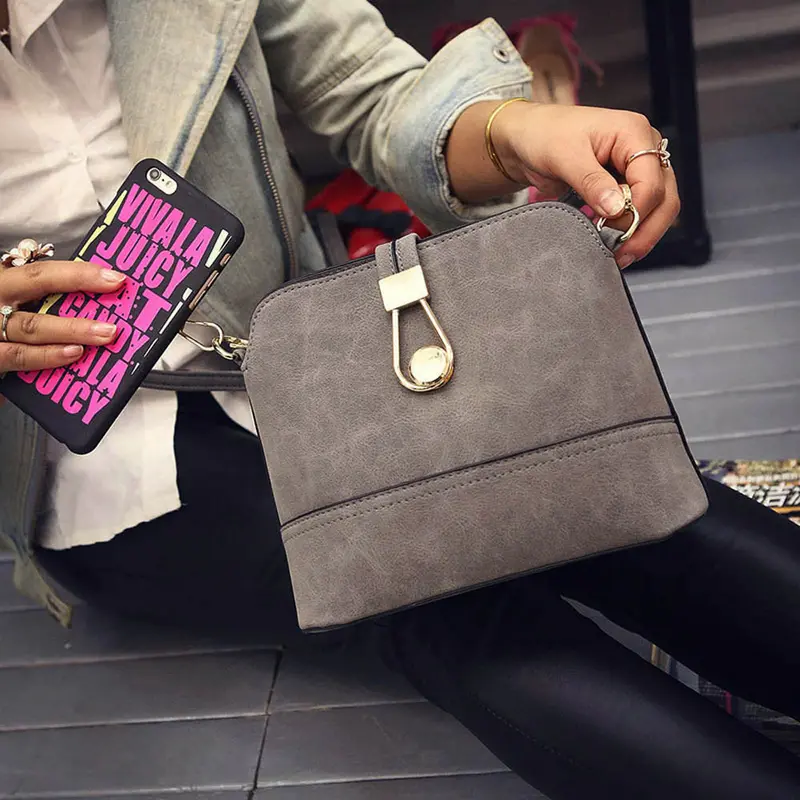 Small Shell Bag Matte Pu Shoulder Bag Women Messenger Bag Messenger Bags Ladies Clutch Bolsas 2