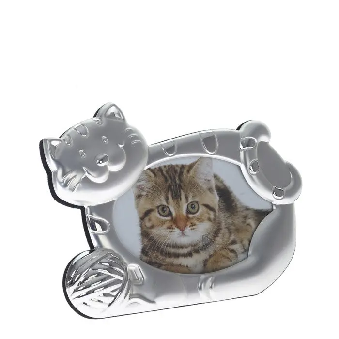 Small Size Stainless Steel Po Frame Lovely Cat Design Best Gift For Girls 9*13Cm With Cat Po 88867 1