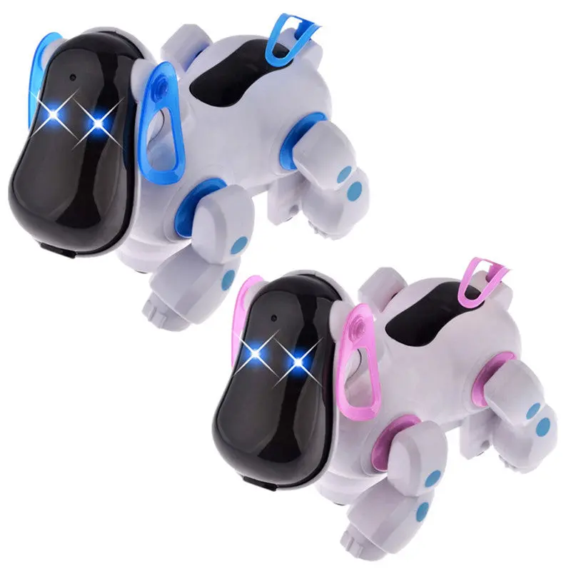 Smart Robot Dog Pets Electric Toy For Kds Children Light Music Steering Rocking Rotated Swing Universal Baby Walking Dog Toy 1