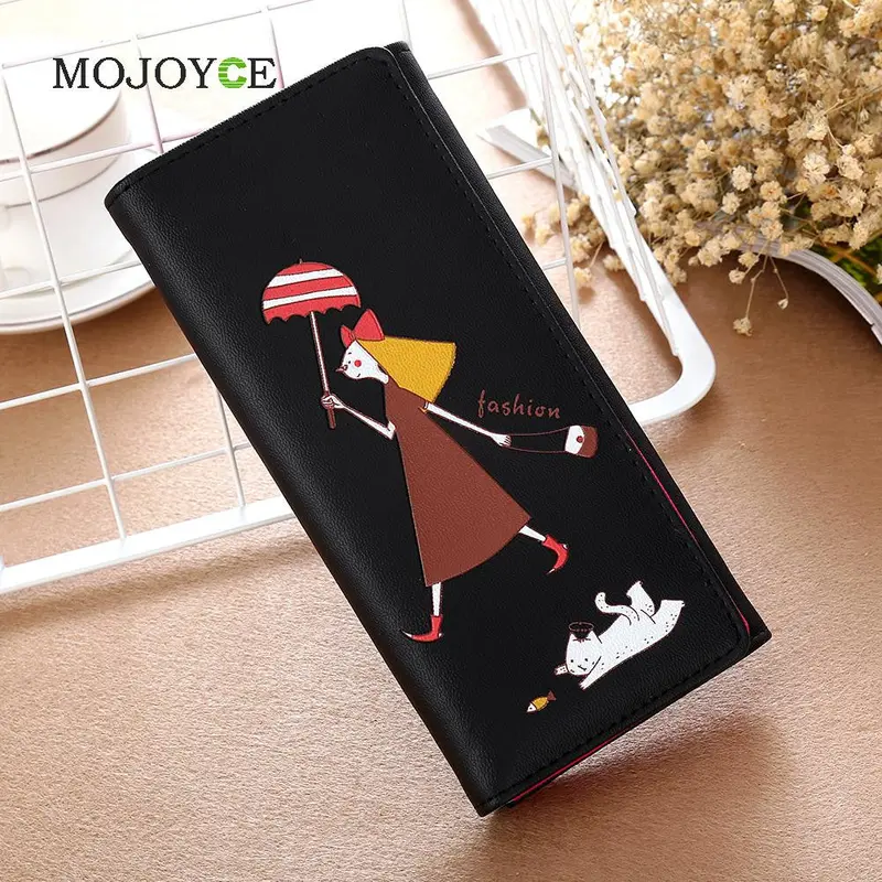Smooth Leather Money Id Credit Card Holder Coin Purses Candy Color Women Cartoon Portfolio Wallet Women Luxury Brand Clutch 3