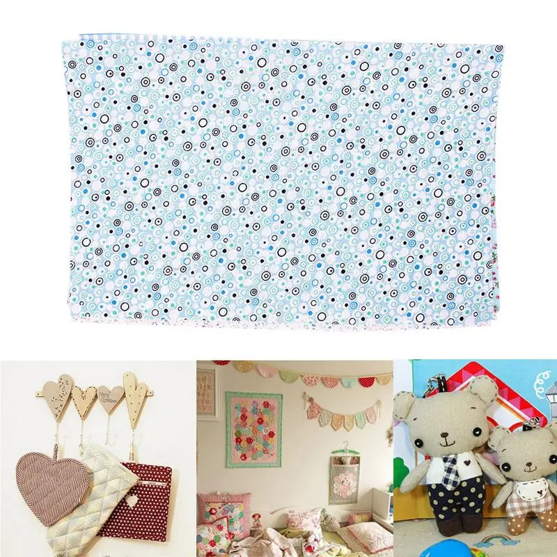 Soft 5Pcs Fabric Square Cotton Patchwork Quilting Floral Polycotton Craft Remnants 64675 1