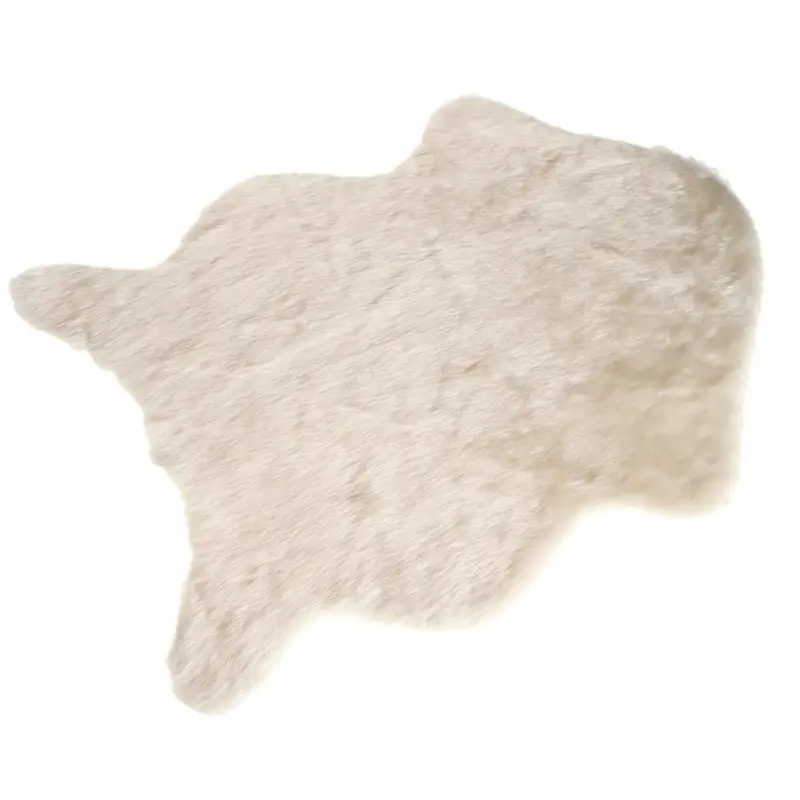 Soft Hairy Artificial Carpet Chair Cover Seat Pad Plain Skin Fur Plain Fluffy Area Rugs Washable Bedroom Decor 226117 1