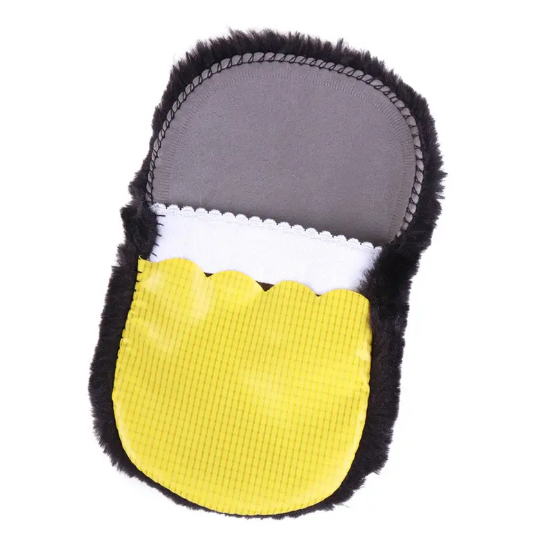 Soft Imitation Wool Shoes Care Tool Shoe Cleaning Polishing Brush Cloth Gloves 1